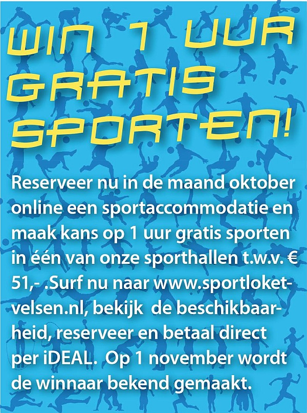 Win 1 uur gratis sporten!